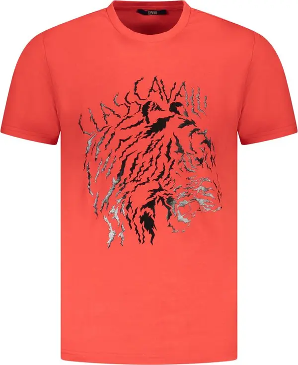 Red Cotton Men T-Shirt
