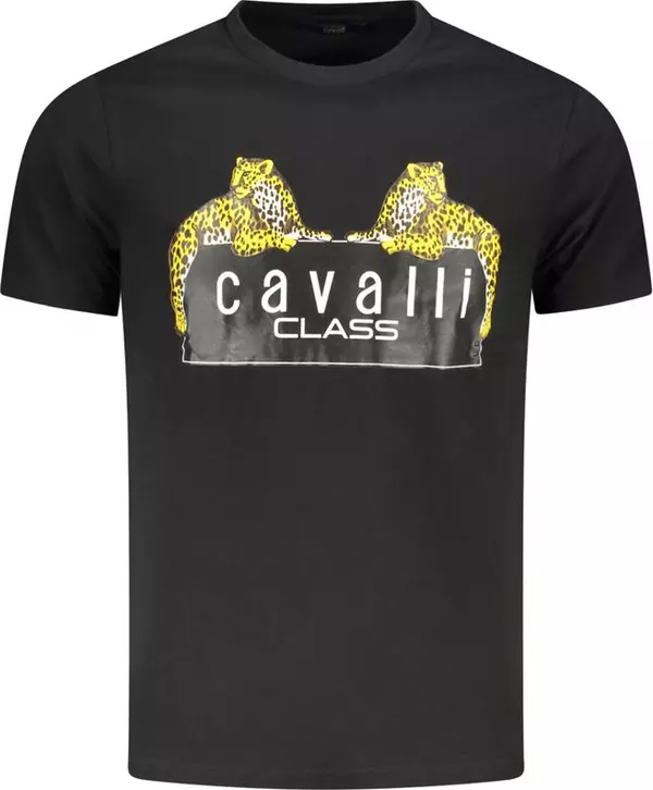 Black Cotton Men's T-Shirt
