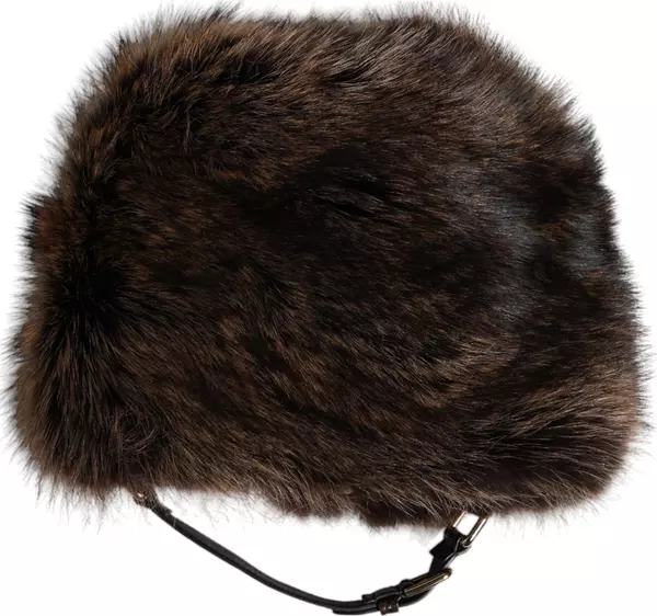 Brown Fur Women Bucket Hat