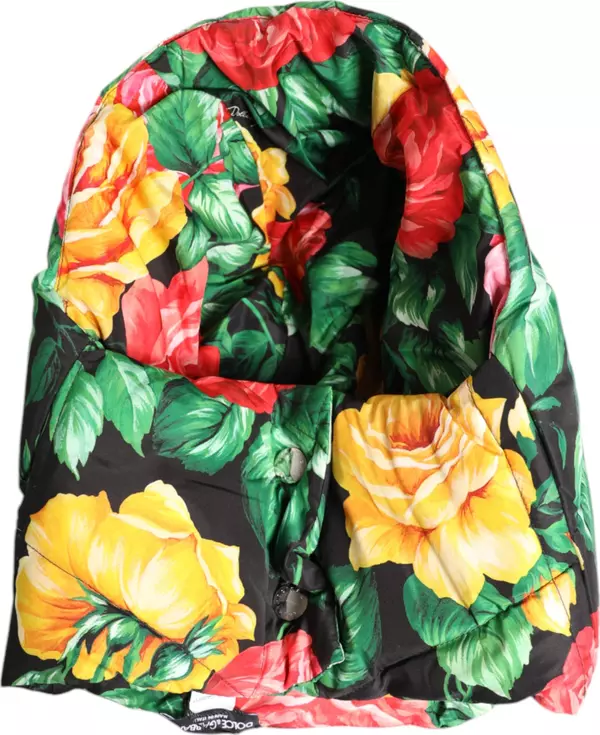 Multicolor Floral Print Whole Head Wrap Hat
