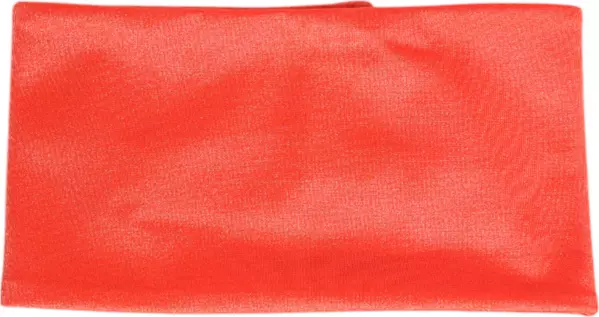Orange Nylon Stretch Women Neck Warmer Scarf