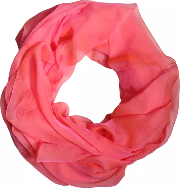Pink Silk Rectangle Women Wrap Shawl Scarf