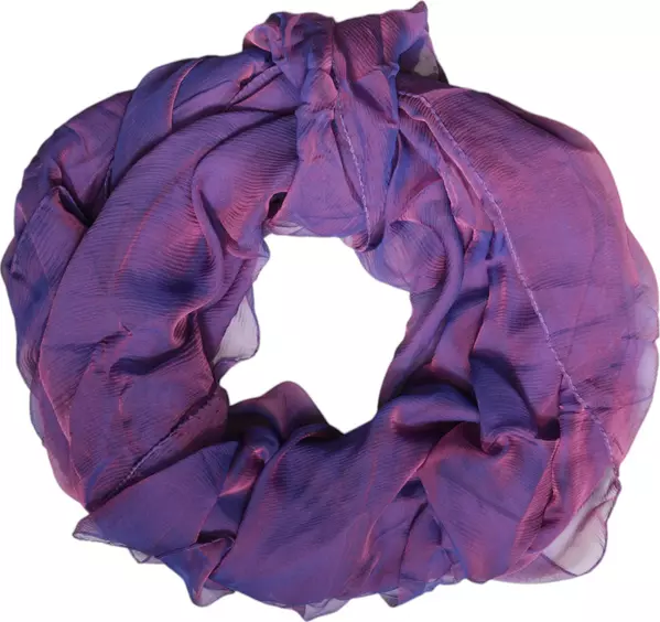 Purple Silk Rectangle Wrap Shawl Scarf