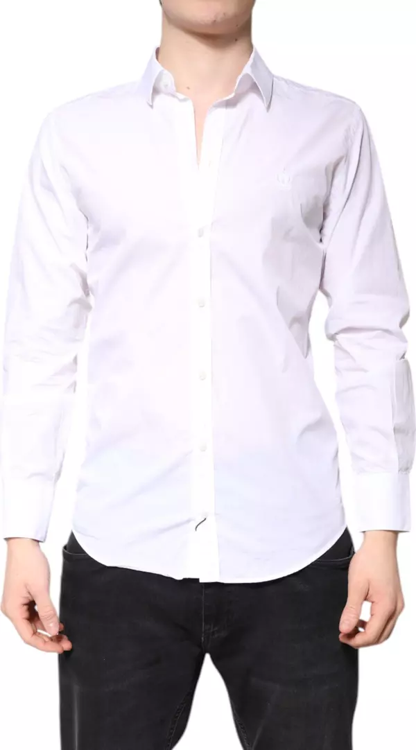 White MARTINI Cotton Men Formal Dress Shirt