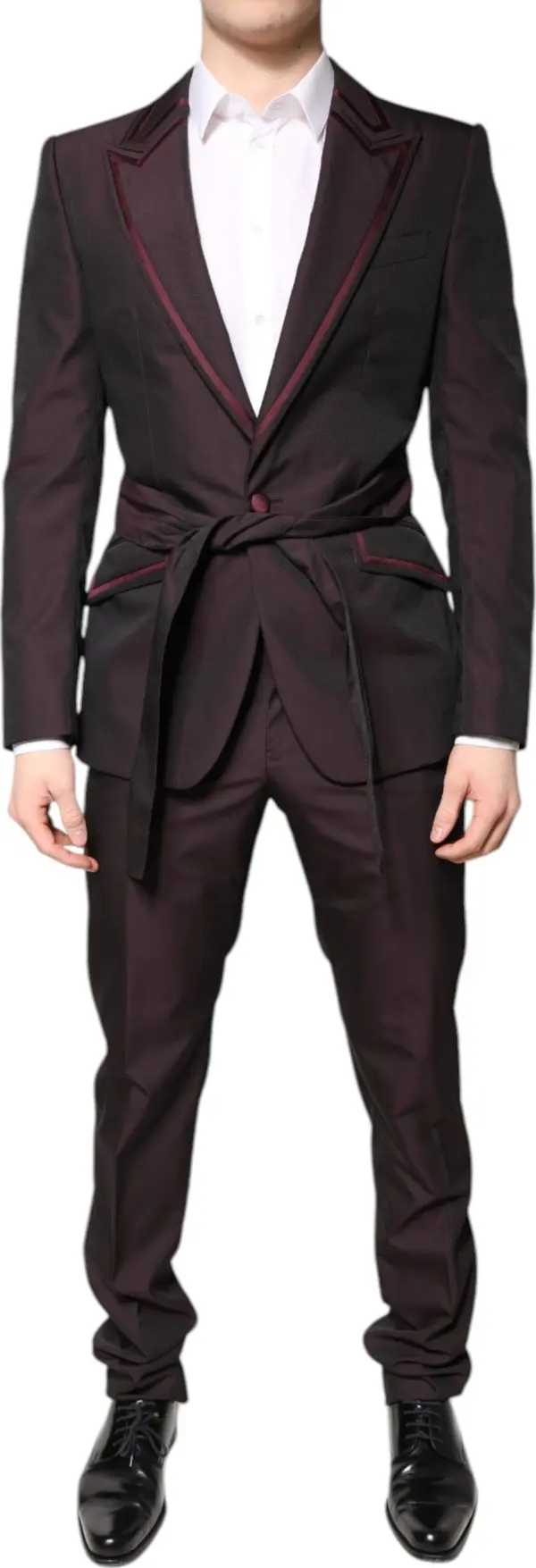 Maroon Single Breasted Formal 2 Piece Suit