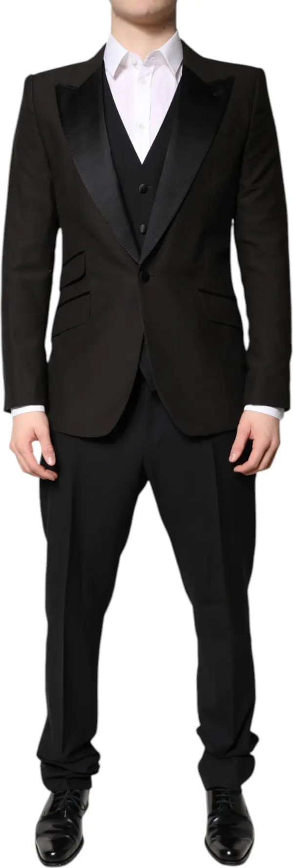 Black Single Breasted Formal 3 Piece Suit