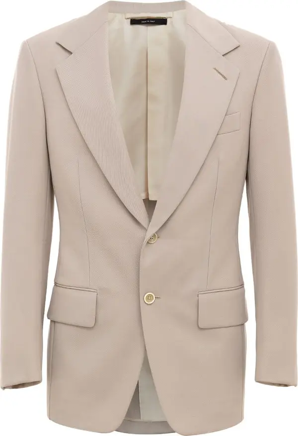 Beige Wool Blazer