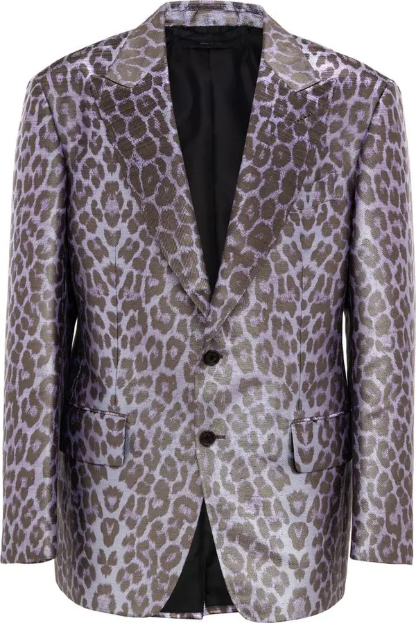 Purple Viscose Blazer