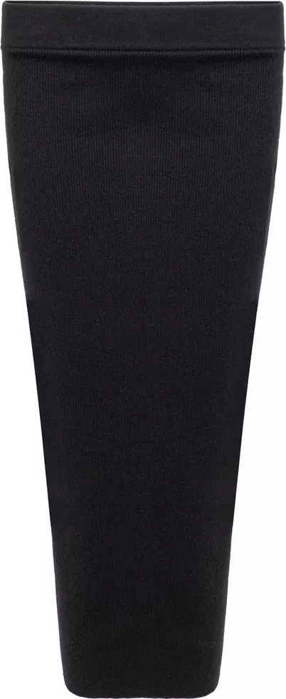 Black Cashmere Midi Skirt