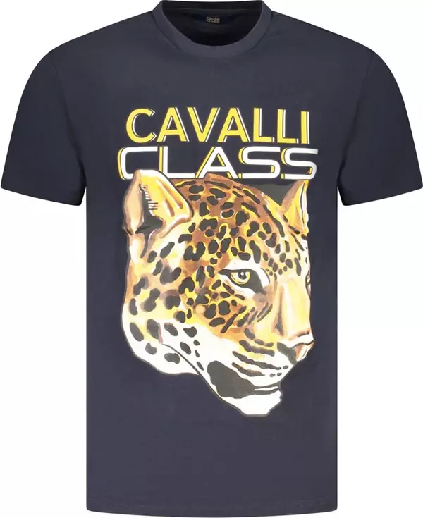 Blu Cotton Men T-Shirt