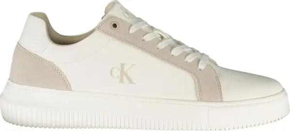 White Polyurethane Men's Sneaker