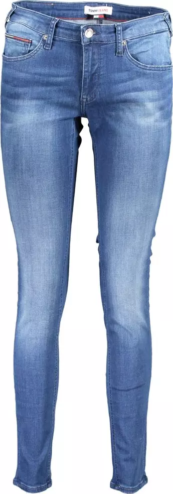 Blue Cotton Women Jeans