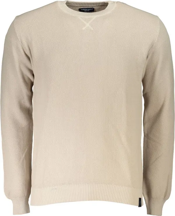 Beige Organic Cotton Men's Sweater