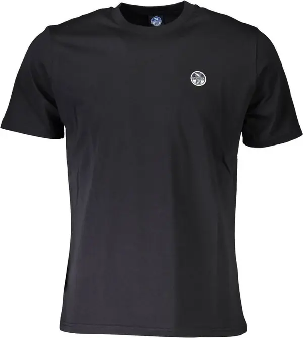 Black Cotton Men T-Shirt