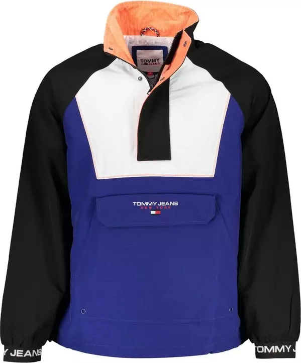 Blu Polyamide Men's Jacket