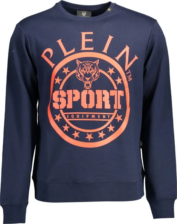 Blue Cotton Men's Sweatshirt