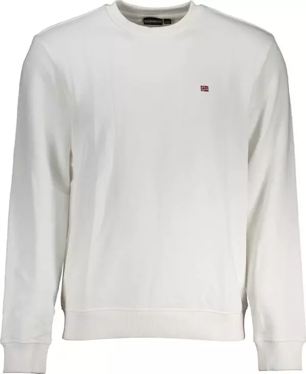 Bianco Cotton Men Sweatshirt