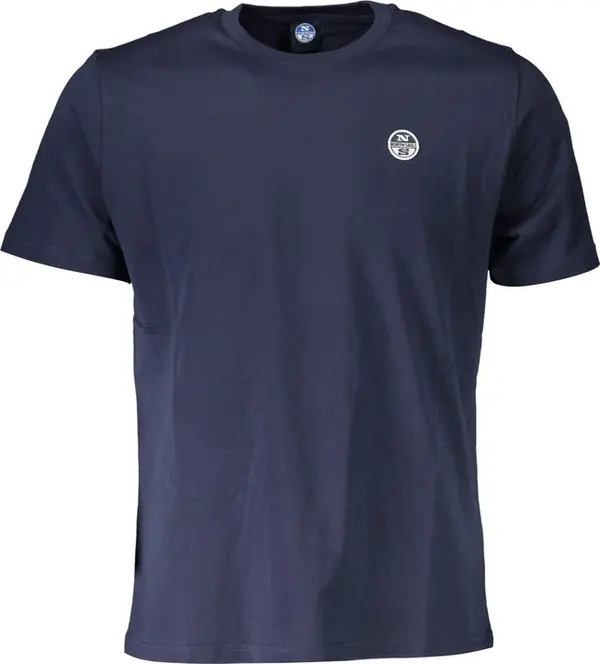 Blue Cotton Mens T-Shirt