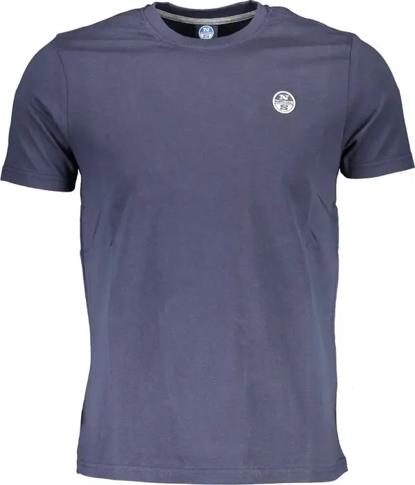 Blu Cotton Men T-Shirt