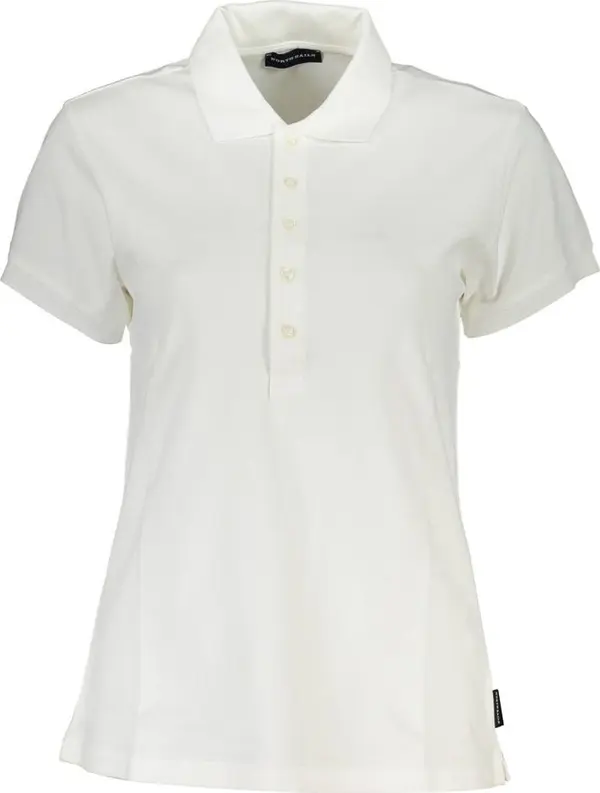 White Cotton Women Polo