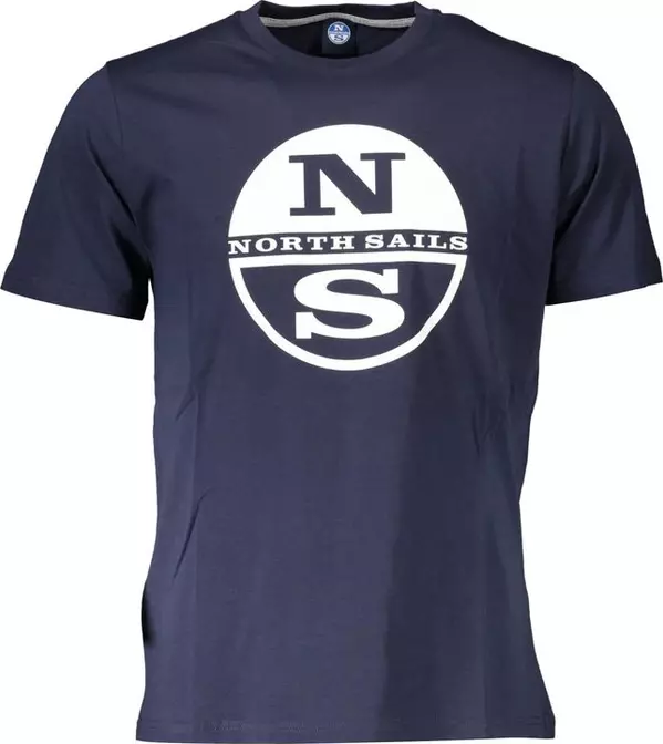 Blue Cotton Men T-Shirt
