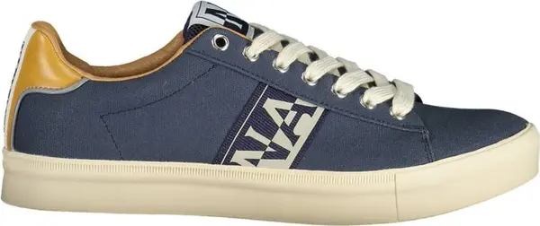 Blue Polyester Men Sneaker