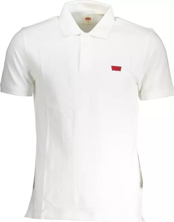 White Cotton Men Polo