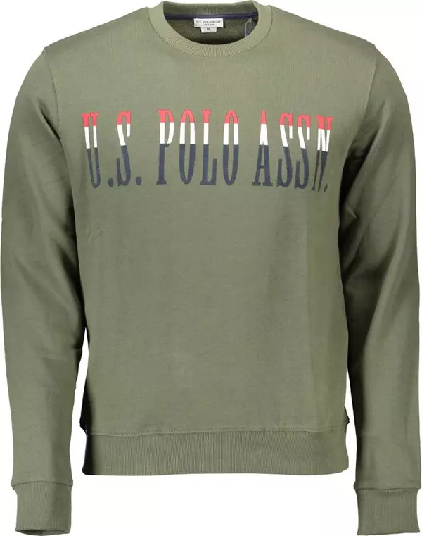 Green Cotton Men's Sweatshirt