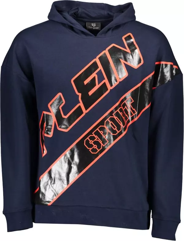 Blue Cotton Men's Sweatshirt
