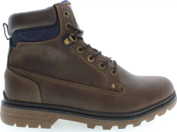 Brown Polyurethane Men's Boot