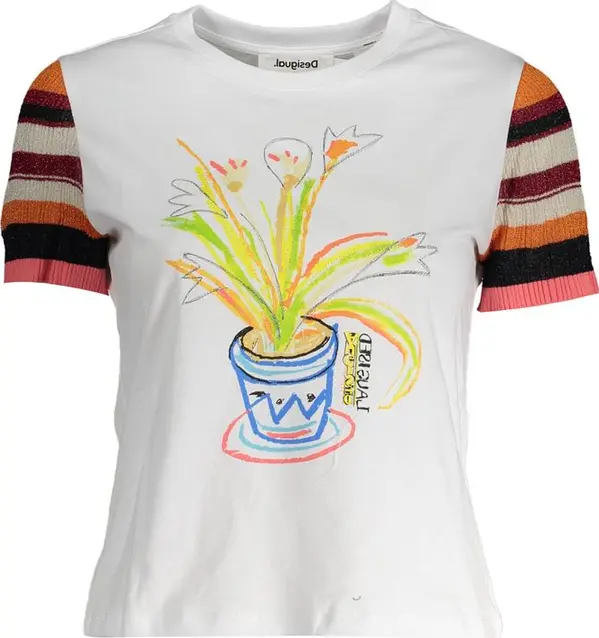 Bianco Cotton Women T-Shirt
