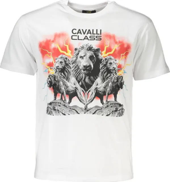 White Cotton Men T-Shirt