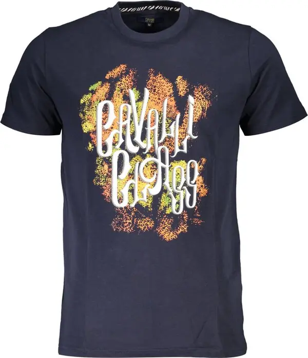 Blue Cotton Men's T-Shirt