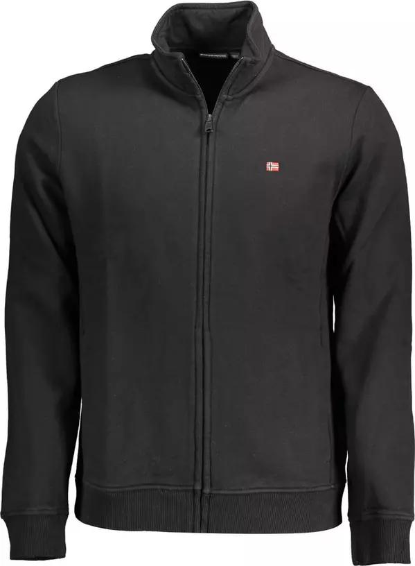 Blue Cotton Men Sweatshirt