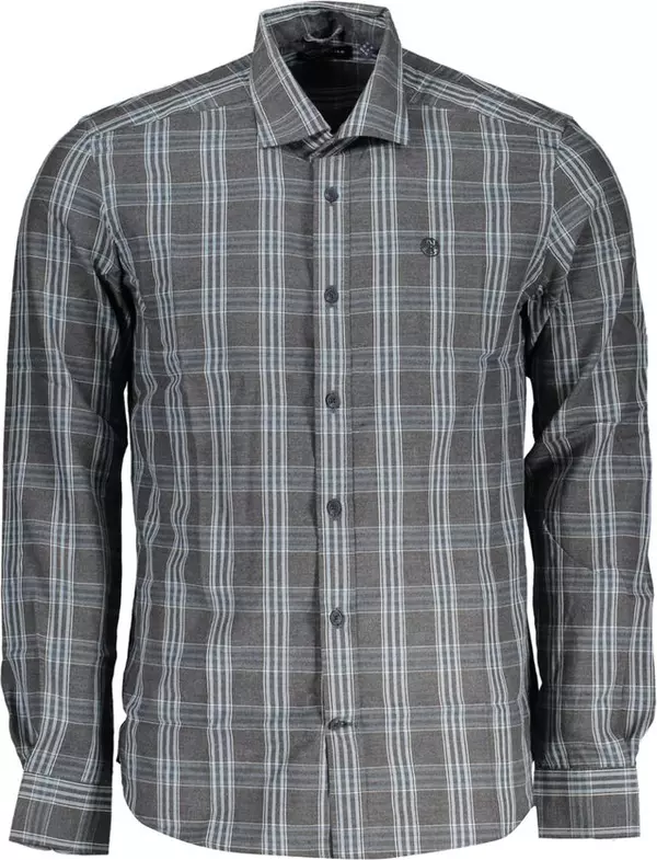 Grigio Cotton Men Shirt
