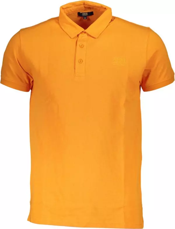 Arancione Cotton Men Polo