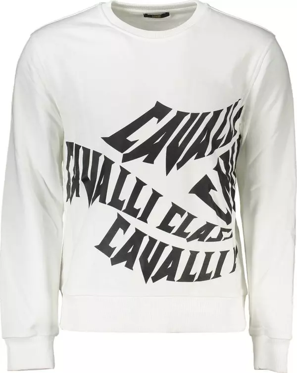 Bianco Cotton Men Sweatshirt