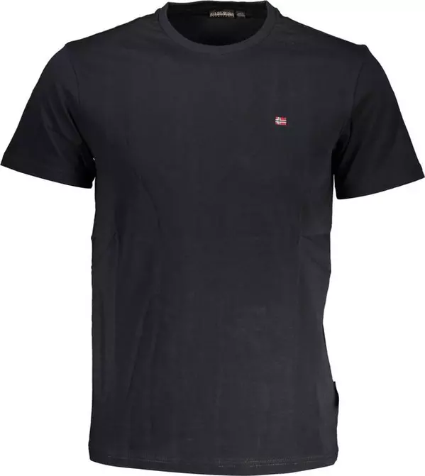 Black Cotton Men's T-Shirt