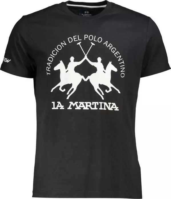 Black Cotton Men's T-Shirt