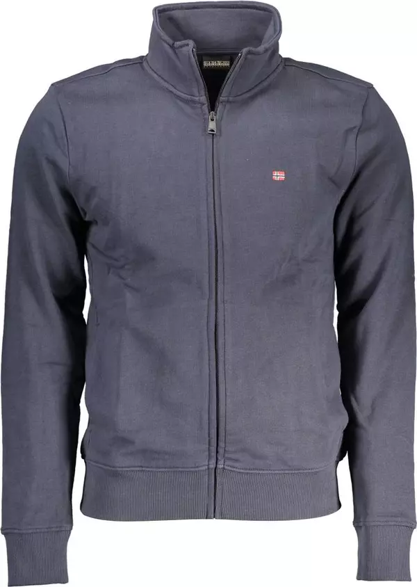 Blue Cotton Mens Sweatshirt