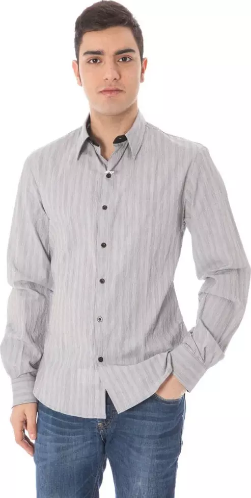 White Cotton Men's Shirt
