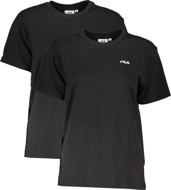 Black Cotton Women T-Shirt