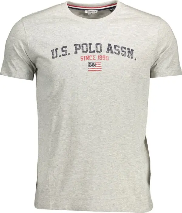 Gray Cotton Men's T-Shirt