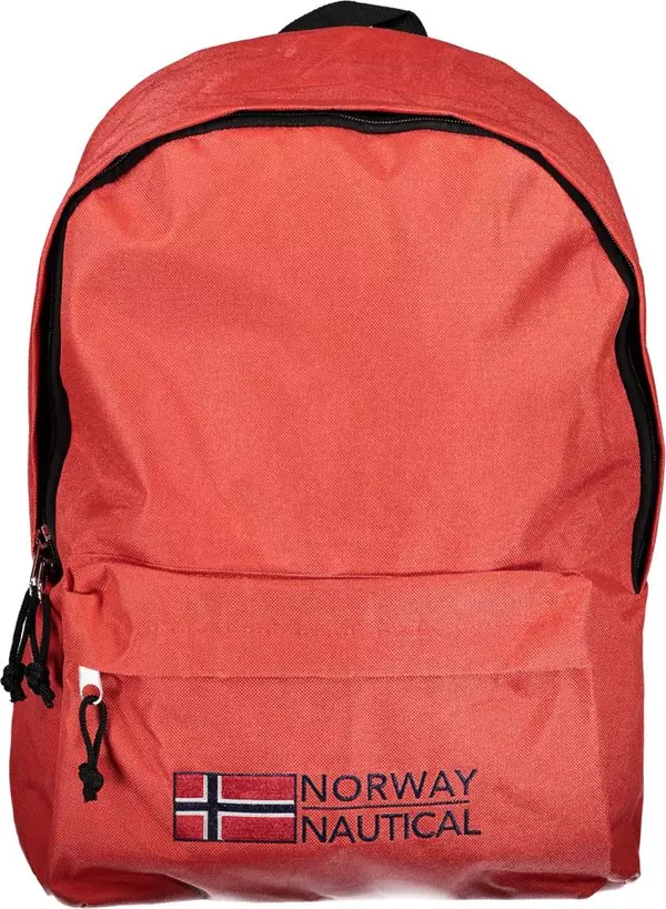 Rosso Polyester Men Backpack