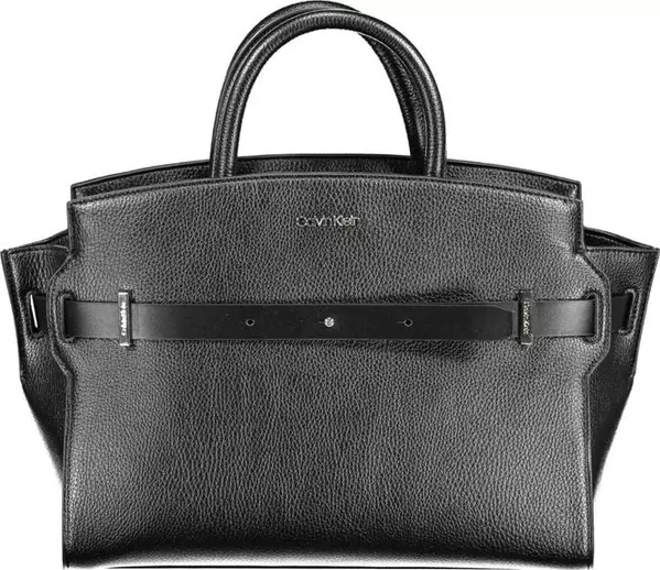 Nero Polyurethane Women Handbag
