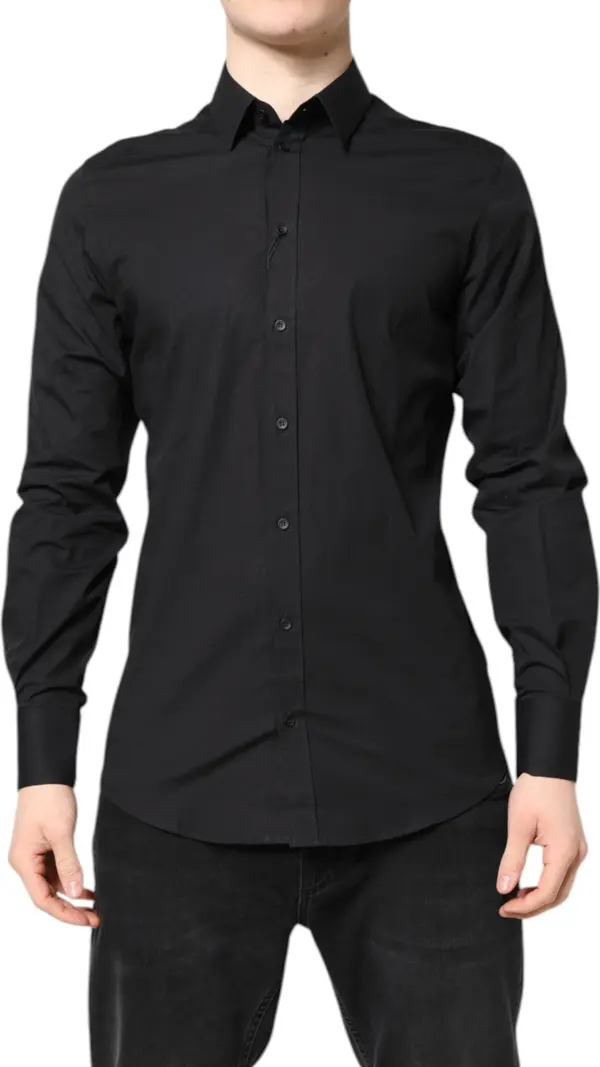Black GOLD Cotton Dress Formal Shirt