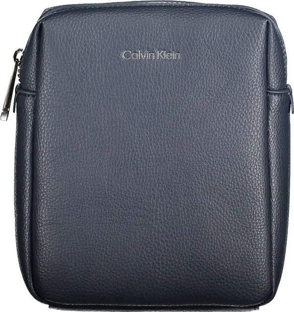 Blu Poliestere Uomo Shoulder Bag