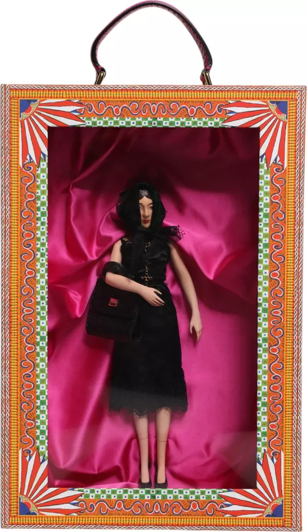 Black Dress Ceramic Porcelain Fashion Leather Sicily Dolls