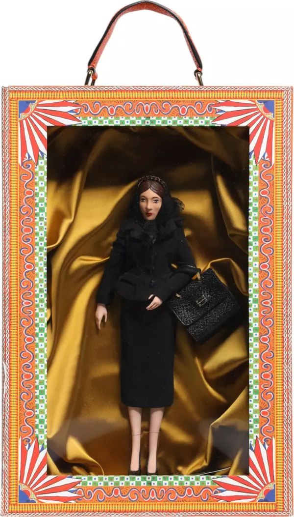 Black Dress Ceramic Porcelain Fashion Leather Sicily Dolls