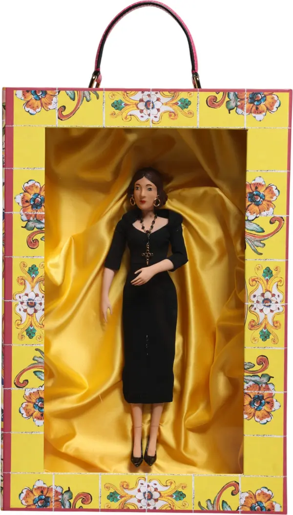 Black Dress Ceramic Porcelain Fashion Leather Sicily Dolls